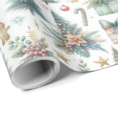 フェスティバル包装紙とオーナメント ラッピングペーパー (ロールコーナー)