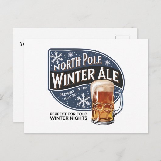 フェスティバル北極ウィンターエールのメッセージを追加 シーズンポストカード (正面/裏面)