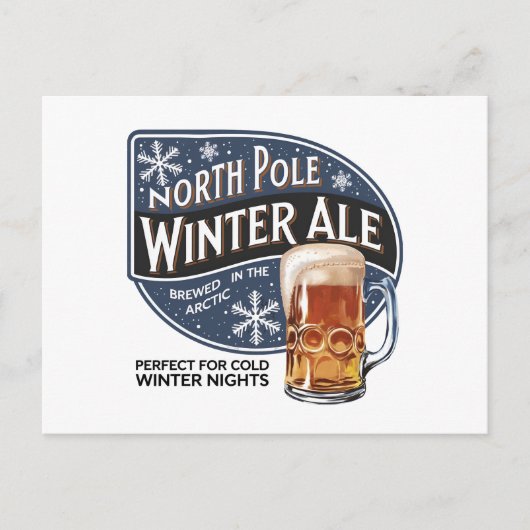 フェスティバル北極ウィンターエールのメッセージを追加 シーズンポストカード (正面)