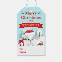 フェスティバル北極キツネinサンタハットクリスマス