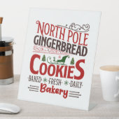 フェスティバル北極ジンジャーブレッドクッキーベーカリー 台座サイン (インサイチュ)