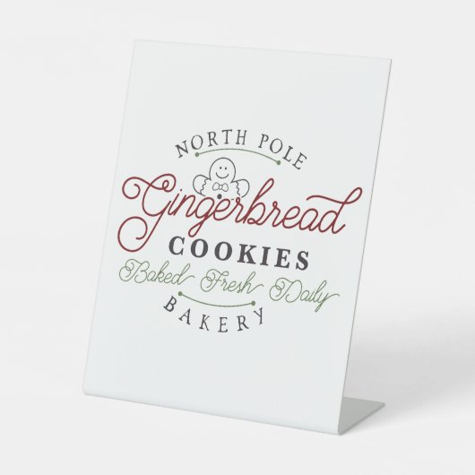 フェスティバル北極ジンジャーブレッドCookie 台座サイン (正面)