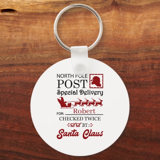 フェスティバル北極デリバリの名前の追加 キーホルダー (正面)