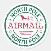 フェスティバル北極航空便 ラウンドシール (正面)