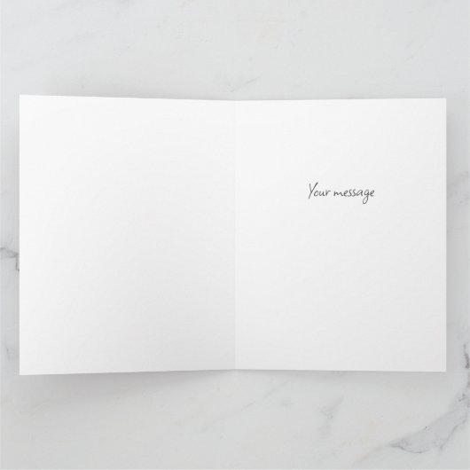 フェスティバル北欧クリスマスツリーディアダークレッド カード (内部)