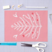 フェスティバル北欧クリスマスツリーディアピンク 薄葉紙 (クラフト)