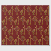 フェスティバル南西部サボテン植物 ラッピングペーパー (フラット)