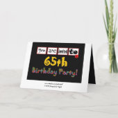 フェスティバル及びカラフルの第65誕生日のパーティの招待状 招待状 (裏面)