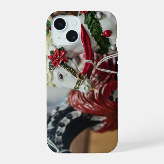 フェスティバル回転木馬ウマオーナメントコレクション iPhone 15ケース (裏面)