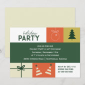 フェスティバル図形 招待状 (正面/裏面)