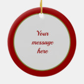 フェスティバル国（鳥）ショウジョウコウカンチョウの追加メッセージ セラミックオーナメント (裏面)