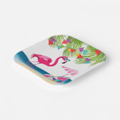 フェスティバル夏ビーチピンクフラミンゴベビーシャワー ペーパープレート (傾斜あり)