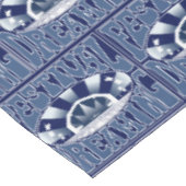 フェスティバル夢ヴィンテージレトロネイビー・ホワイト海軍 テーブルクロス (アングル)