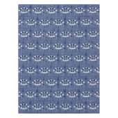 フェスティバル夢ヴィンテージレトロネイビー・ホワイト海軍 テーブルクロス (正面)