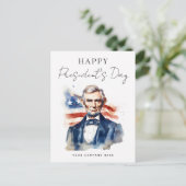 フェスティバル大統領の日エイブラハム・リンカーン・ビジネス シーズンポストカード (スタンド正面)