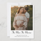 フェスティバル妊娠告知クリスマスカード シーズンカード (正面)