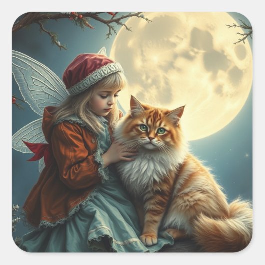 フェスティバル妖精のシール スクエアシール (正面)