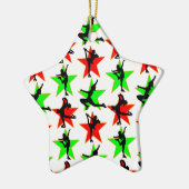 フェスティバル姿スケートデザイン セラミックオーナメント (左)