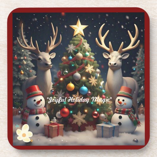 「フェスティバル季節おもしろい」 コースター (正面)