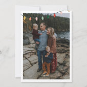 フェスティバル季節のごあいさつクリスマスライト写真 シーズンカード (裏面)