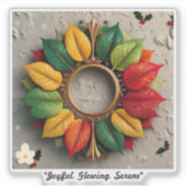 「フェスティバル季節疑問に思」 シール (正面)