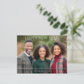 フェスティバル家族の新年の写真 ポストカード (スタンド正面)