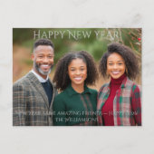 フェスティバル家族の新年の写真 ポストカード (正面)