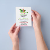 フェスティバル小妖精や小人そり、フェスティバルチャリティオークションイベント チラシ (手)