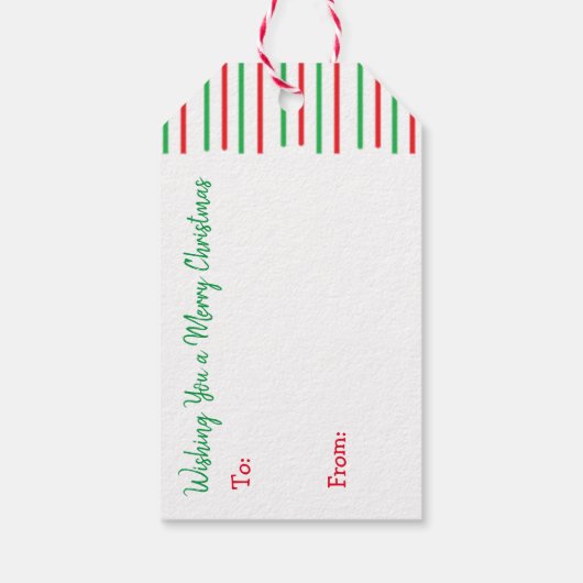 フェスティバル小妖精や小人とクリスマスプレゼントラベル ギフトタグ (裏面)