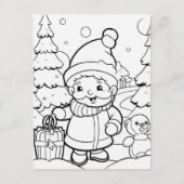 フェスティバル小妖精や小人キッズカラー ポストカード (正面)