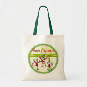 フェスティバル小妖精や小人クリスマス抱き枕 トートバッグ (正面)