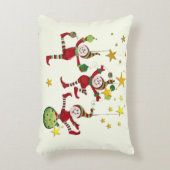 フェスティバル小妖精や小人クリスマスDECOR アクセントクッション (正面(垂直))