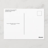 フェスティバル居心地の良い暖炉クリスマスカード ポストカード (裏面)