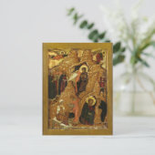 フェスティバル層のアイコンからのキリストの出生 ポストカード (スタンド正面)