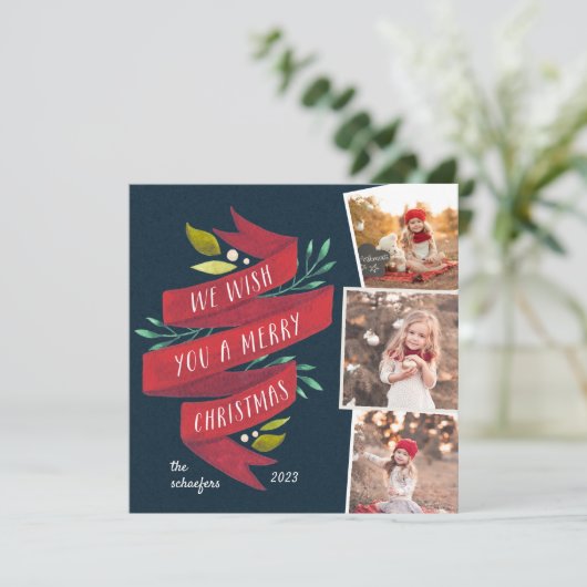 フェスティバル巻線 |スクエアホリデーのフォトカード シーズンカード (スタンド正面)