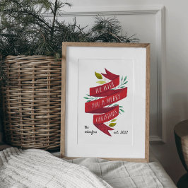 フェスティバル巻線 |パーソナライズされたクリスマス ポスター