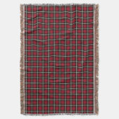 フェスティバル市松模様にレッド、ホワイト、グリーン、ブラスプライド スローブランケット (正面縦)