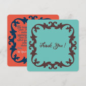 フェスティバル年末お祝いフラットサンキューカード サンキューカード (正面/裏面)