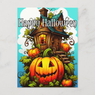 フェスティバル幽霊のよく出るハウス ハッピーハローウィン ポストカード