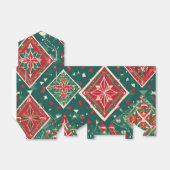 フェスティバル幾何学的クリスマスチャーム特典ボックス フェイバーボックス (折り畳みなし)