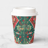 フェスティバル幾何学的チャームクリスマス紙カップ 紙コップ (右)