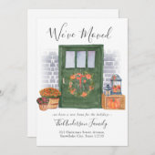 フェスティバル引っ越しましたパンプキンドアホリデームービング 案内状 (正面/裏面)