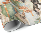 フェスティバル応援フランスのブルドッグ ラッピングペーパー (ロールコーナー)