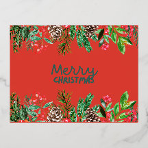 フェスティバル応援待ち：クリスマスポストカード