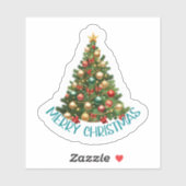 フェスティバル応援:カラフルクリスマスステッカー シール (シート)