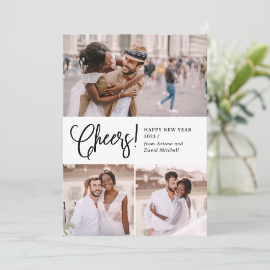 フェスティバル応援 |写真数々の新年おめでとう シーズンカード (スタンド正面)