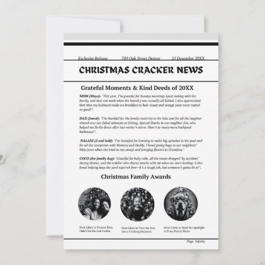 フェスティバル応援：愛する人のためのメリークリスマスカード セーブザデート (裏面)