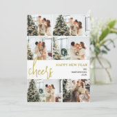 フェスティバル応援 | 新年エレガント写真コラージュ シーズンカード (スタンド正面)