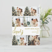 フェスティバル応援 | 新年エレガント写真コラージュ シーズンカード (スタンド正面)