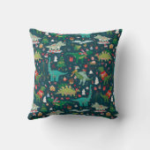 フェスティバル恐竜のクリスマスパターン クッション (裏面)